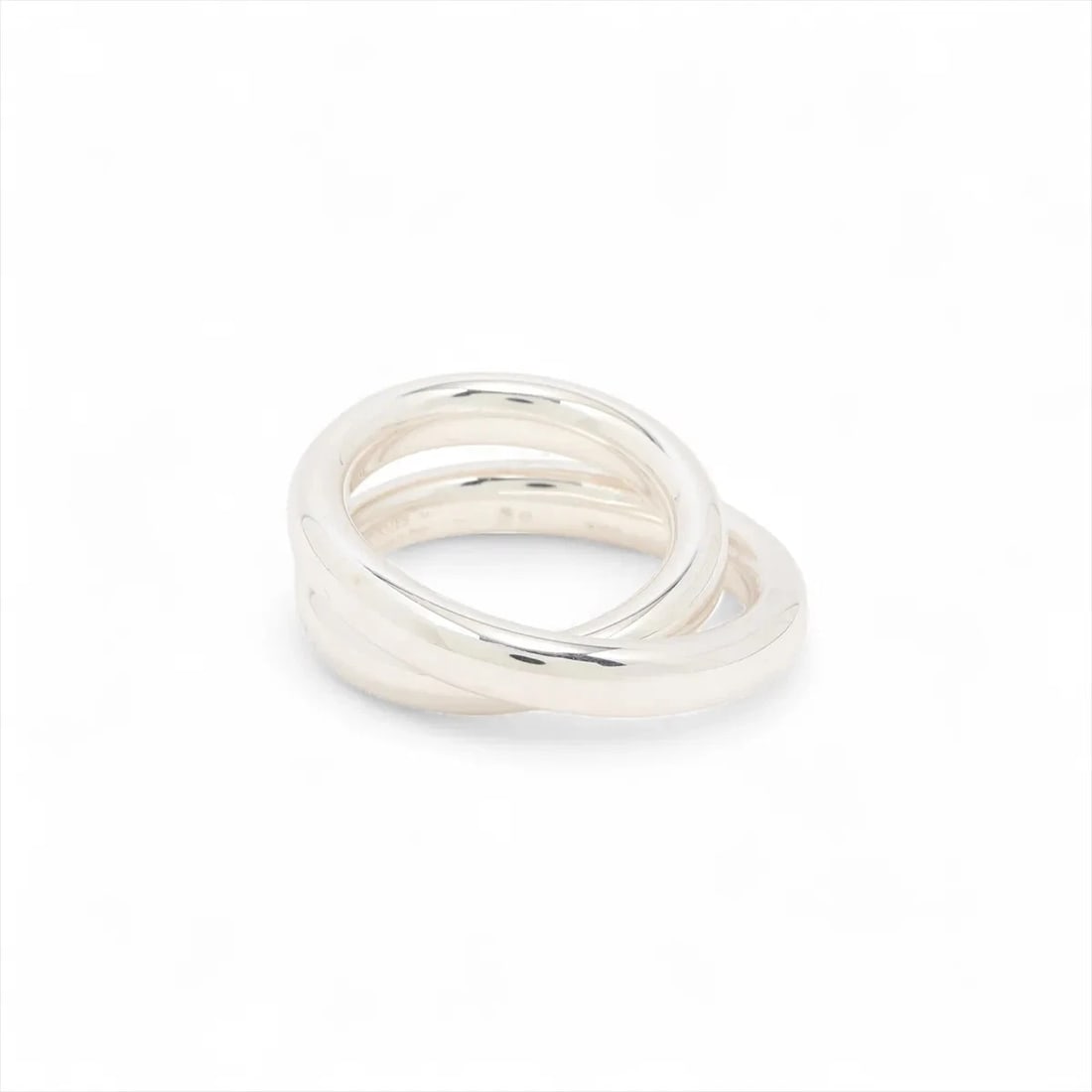 HERMES VERTIGES RING G SILVER: Hermes Vertiges Ring g Silver Brand: Hermes Type/Style: Ring Material: 925, Color: Silver Size: 6.25 - 6.5 US Accessories: None Accessories Notice: When purchasing pre-owned goods, please