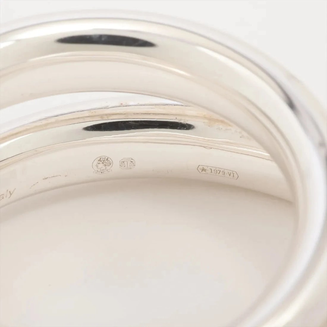 HERMES VERTIGES RING G SILVER - 3