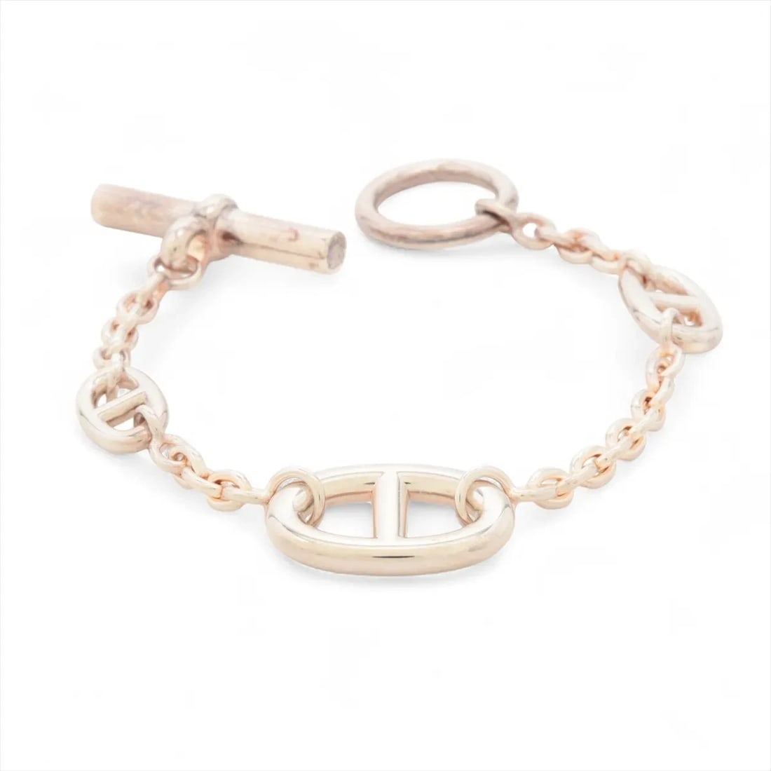 HERMES CHAINE D'ANCRE FARANDOLE BRACELET: Hermes Chaine d'Ancre Farandole Bracelet Brand: Hermes Type/Style: Bracelet Material: 925, Color: Silver Size: Bracelet length:15 Accessories: None Accessories Notice: When purchasing