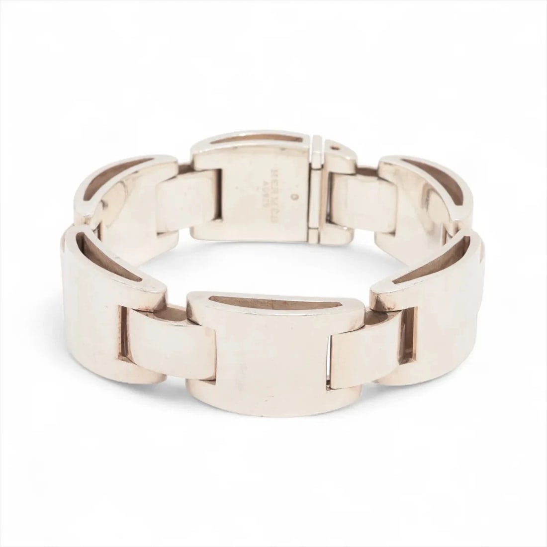 HERMES LUNA PARK BRACELET 925 SILVER: Hermes LUNA PARK Bracelet 925 Silver Brand: Hermes Type/Style: Bracelet Material: 925, Color: Silver Size: Bracelet length:17.5 Accessories: None Accessories Notice: When purchasing pre-owned