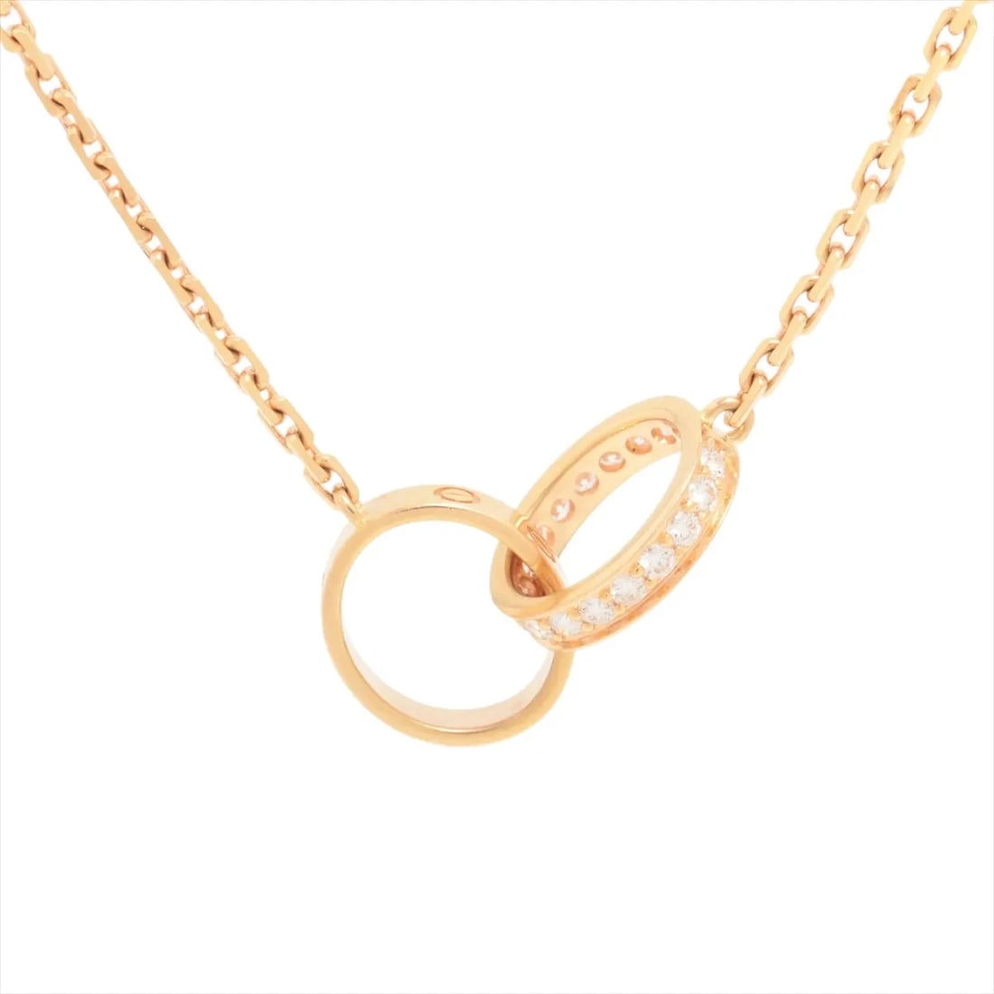 CARTIER BABY LOVE DIAMOND NECKLACE 750: Cartier Baby Love diamond Necklace 750 Brand: Cartier Type/Style: Necklace Material: 750(PG), Main Stone/Creation Natural Color: PG Size: Size(CM) Chain length:43.2 Accessories: None