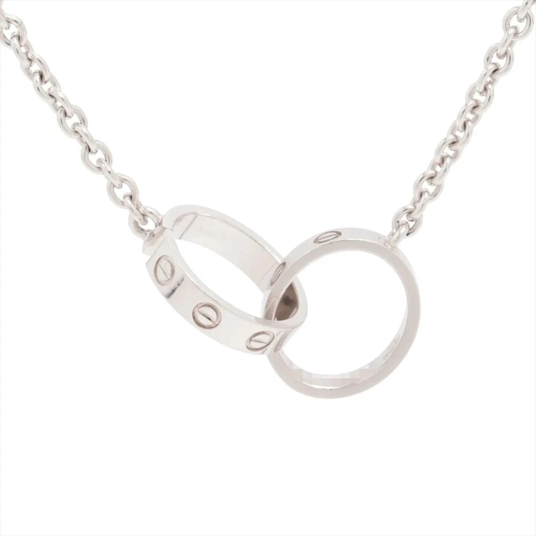 CARTIER BABY LOVE NECKLACE 750(WG): Cartier Baby Love Necklace 750(WG) Brand: Cartier Type/Style: Necklace Material: 750(WG), Color: (WG) Size: Size(CM) Chain length:43.2 Accessories: None Accessories Notice: When purchasing