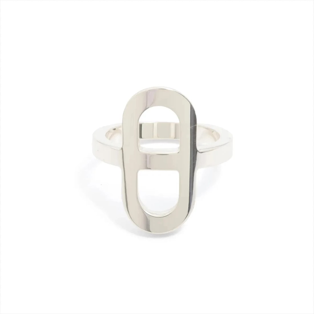 HERMES EVER CHAINE D'ANCRE RING 925 SILVER: Hermes Ever Chaine D'Ancre Ring 925 Silver Brand: Hermes Type/Style: Ring Material: 925, Color: Silver Size: 6.5 - 6.75 US Accessories: None Accessories Notice: When purchasing pre-owned g