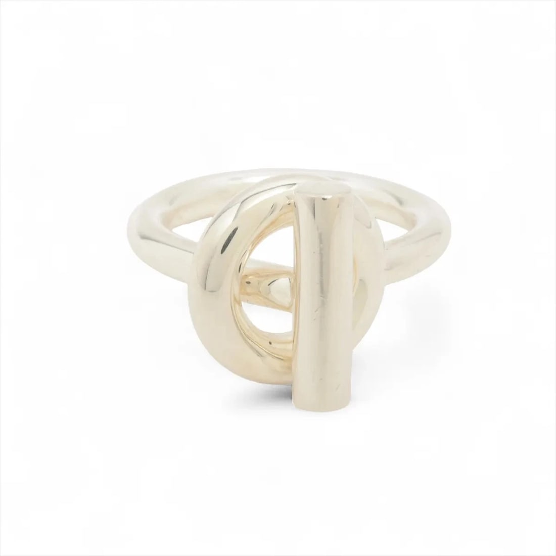 HERMES ECHAPPEE RING 925 SILVER: Hermes Echappee Ring 925 Silver Brand: Hermes Type/Style: Ring Material: 925, Color: Silver Size: 7.25 US Accessories: None Accessories Notice: When purchasing pre-owned goods, please refe