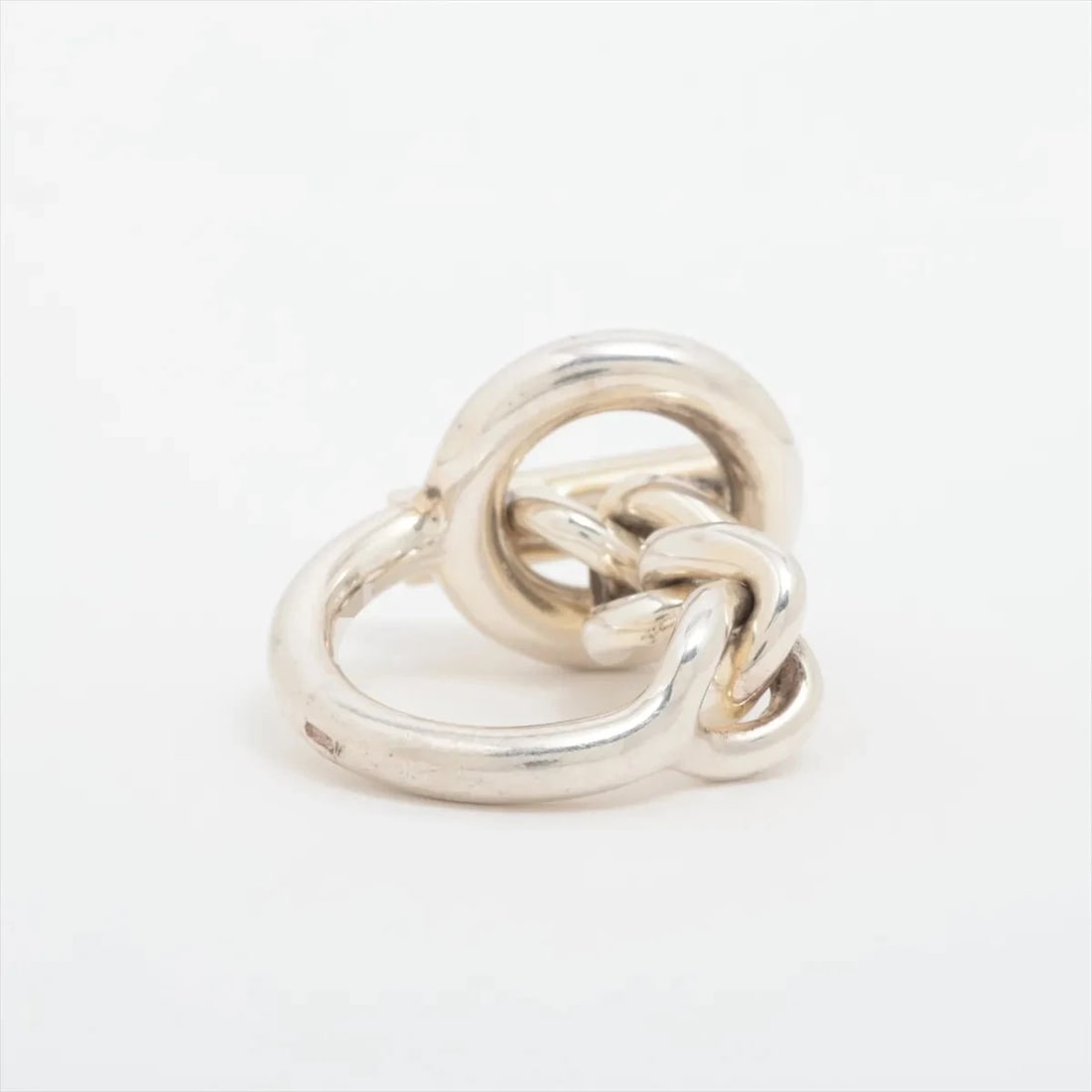 HERMES CROISET RING SILVER - 2