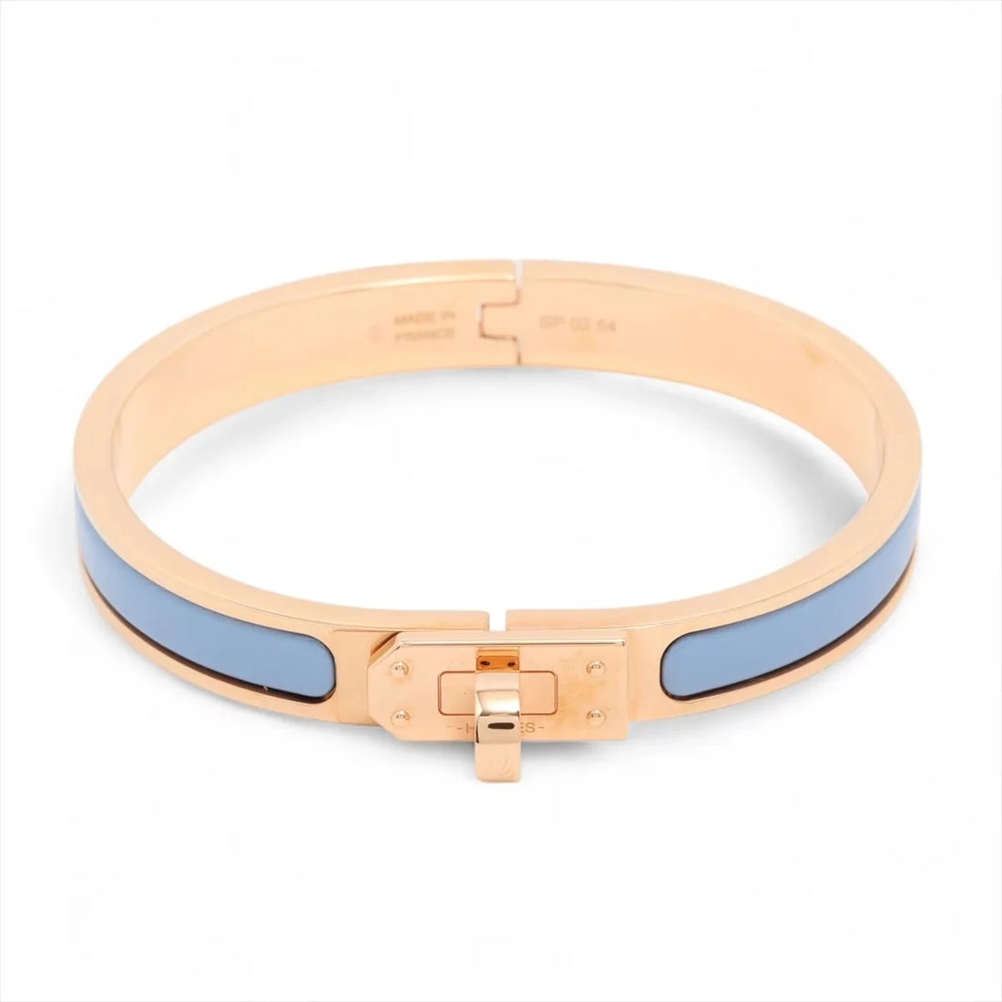 HERMES MINICLICK KELLY SP0254 BANGLE GP GOLD: Hermes Miniclick Kelly SP0254 Bangle GP Gold Brand: Hermes Type/Style: Bracelet Material: GP, Color: Gold Size: None Accessories: None Accessories Notice: When purchasing pre-owned goods,