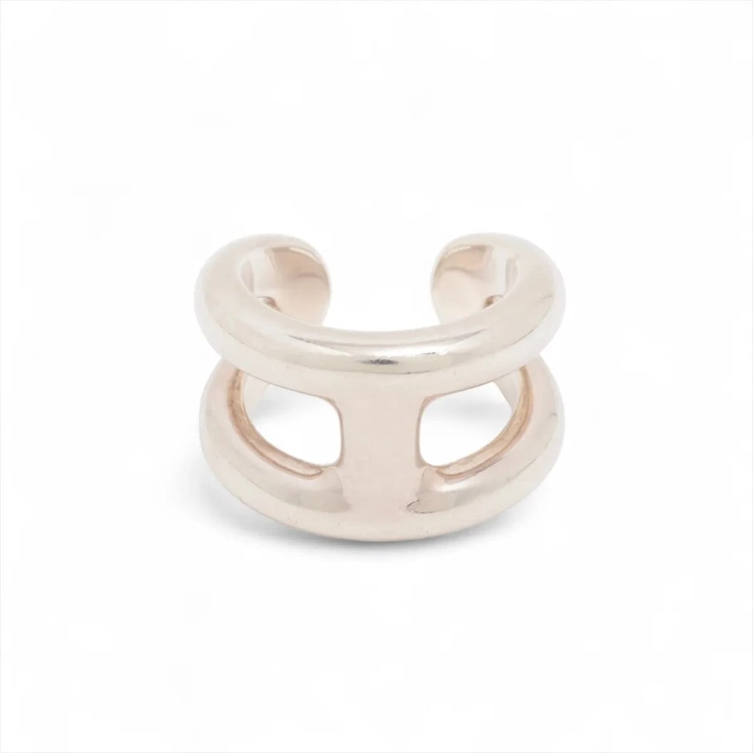 HERMES OSMO'S RING 925 SILVER: Hermes Osmo's Ring 925 Silver Brand: Hermes Type/Style: Ring Material: 925, Color: Silver Size: 5.25 US Accessories: None Accessories Notice: When purchasing pre-owned goods, please refer