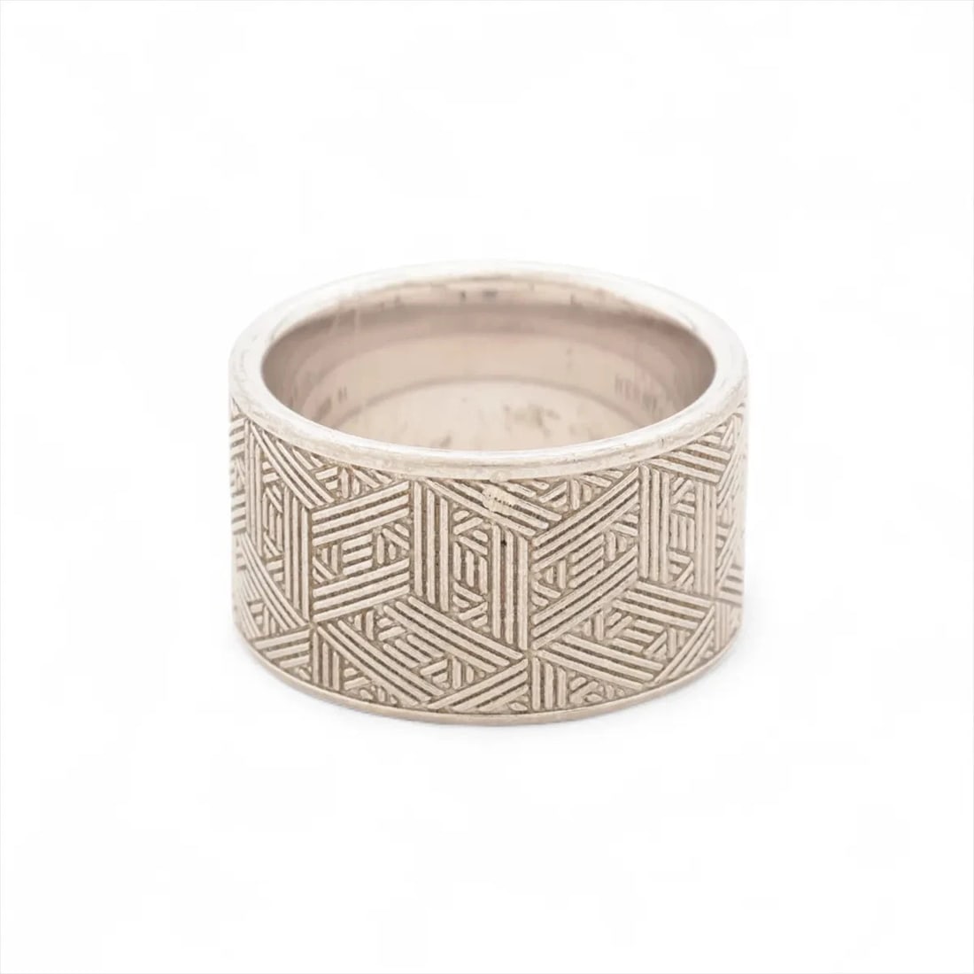 HERMES SAWASH RING 925 SILVER: Hermes Sawash Ring 925 Silver Brand: Hermes Type/Style: Ring Material: 925, Color: Silver Size: 5.5 - 5.75 US Accessories: None Accessories Notice: When purchasing pre-owned goods, please