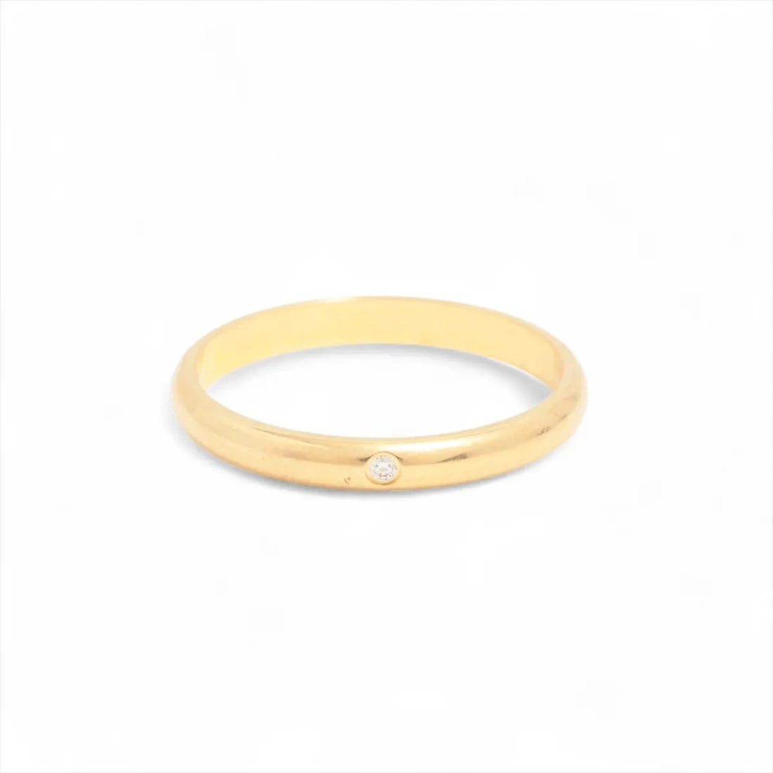 CARTIER WEDDING 1P DIAMOND RING 750(YG): Cartier wedding 1P diamond Ring 750(YG) Brand: Cartier Type/Style: Ring Material: 750(YG), Main Stone/Creation Natural Color: YG Size: 7.5 US Accessories: None Accessories Notice: When
