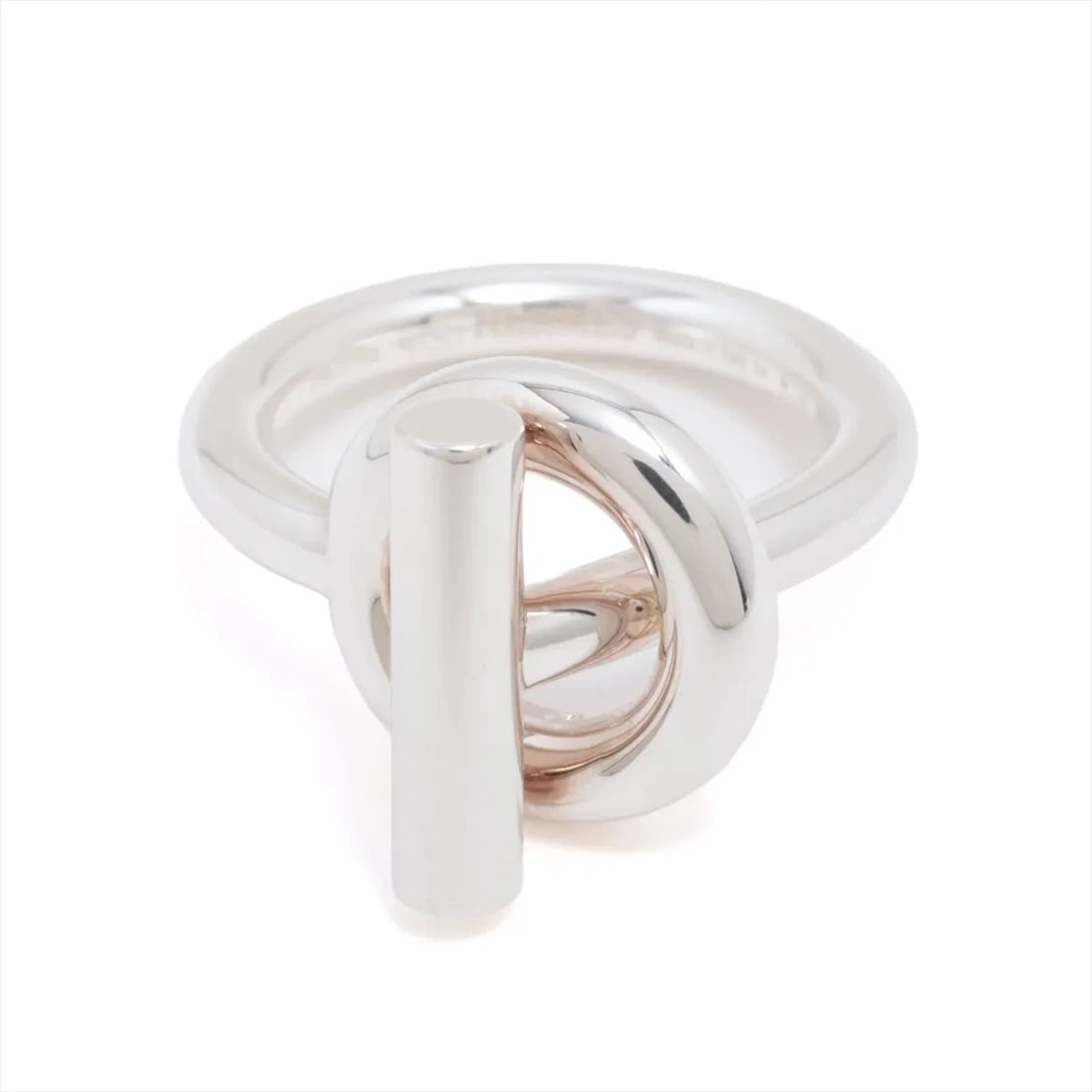 HERMES ECHAPPEE RING 925 SILVER: Hermes Echappee Ring 925 Silver Brand: Hermes Type/Style: Ring Material: 925, Color: Silver Size: 6.75 - 7 US Accessories: None Accessories Notice: When purchasing pre-owned goods, please