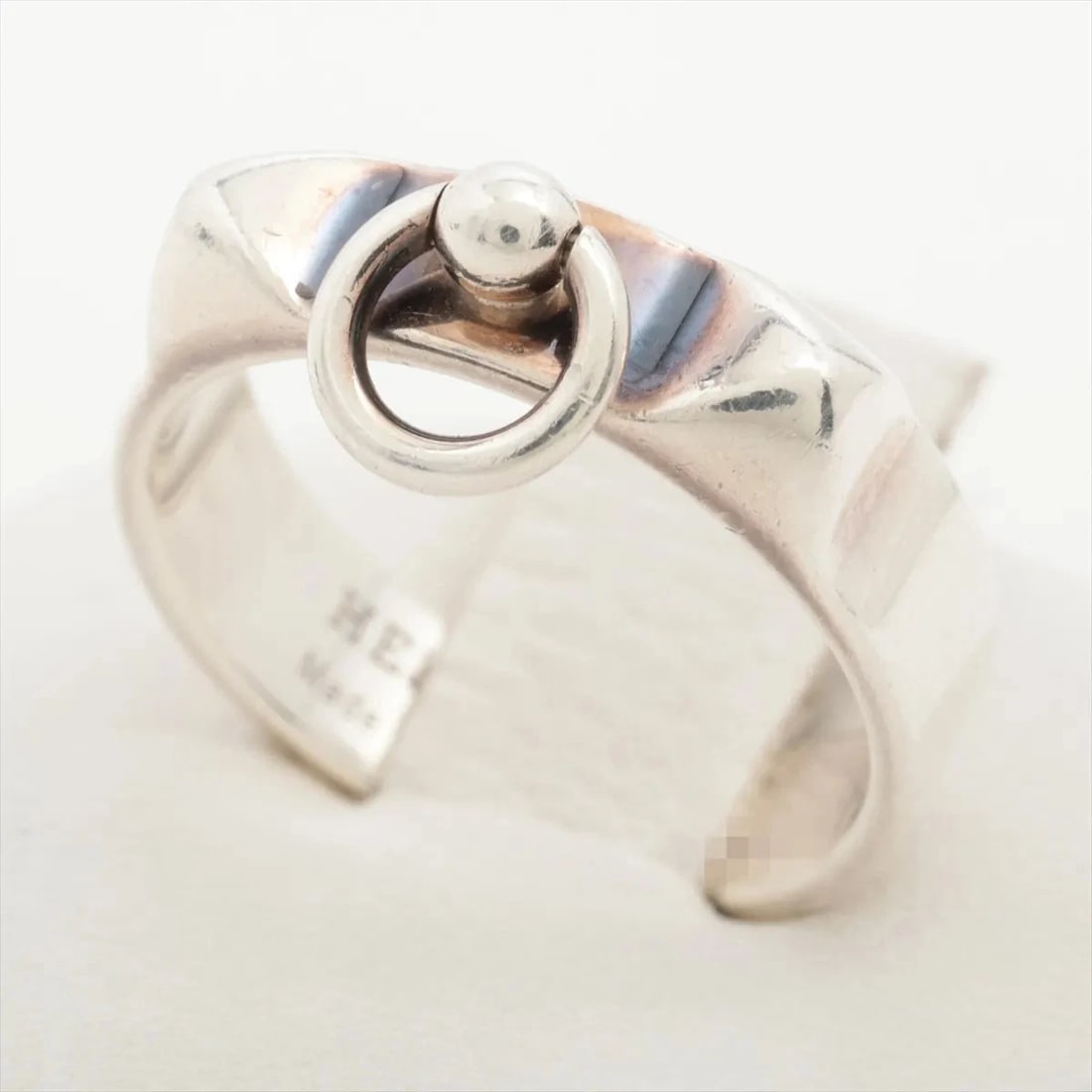 HERMES COLLIER DE CHIEN RING 925 SILVER: Hermes Collier de Chien Ring 925 Silver Brand: Hermes Type/Style: Ring Material: 925, Color: Silver Size: 6 US Accessories: None Accessories Notice: When purchasing pre-owned goods, please