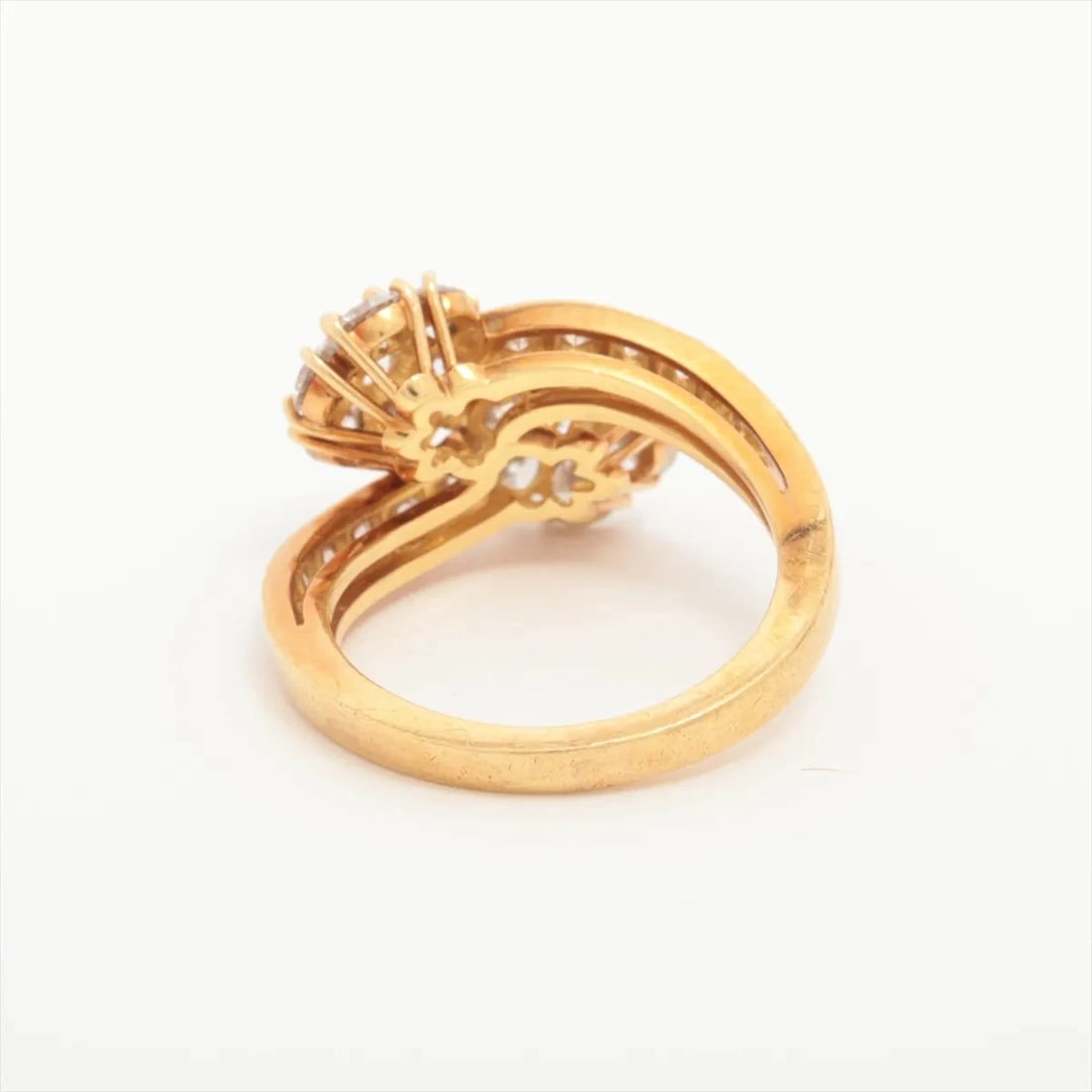 VAN CLEEF & ARPELS SNOWFLAKE DOUBLE FLEUR DIAMOND RING - 2