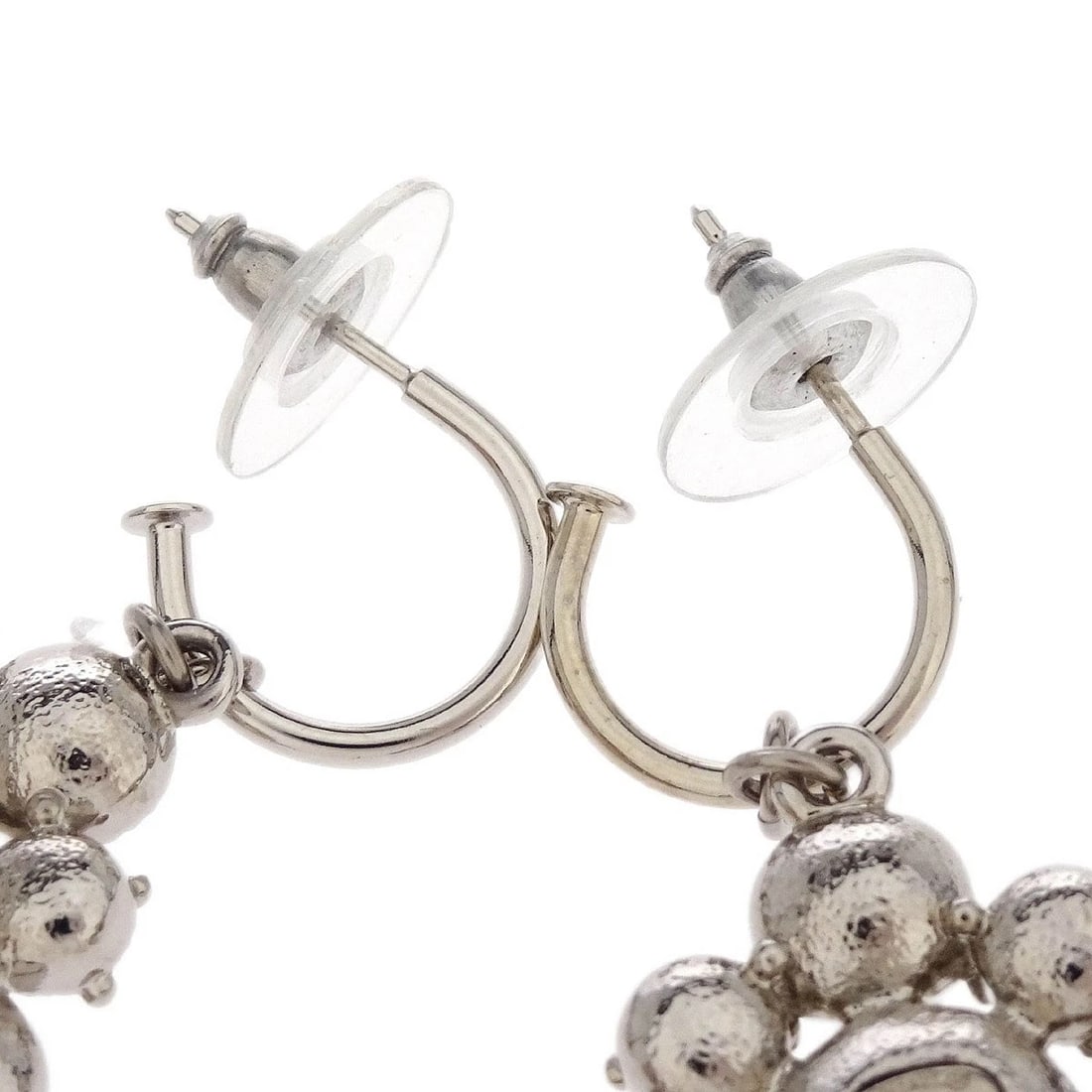 CHANEL RHOMBUS DANGLE PIERCED EARRINGS - 3