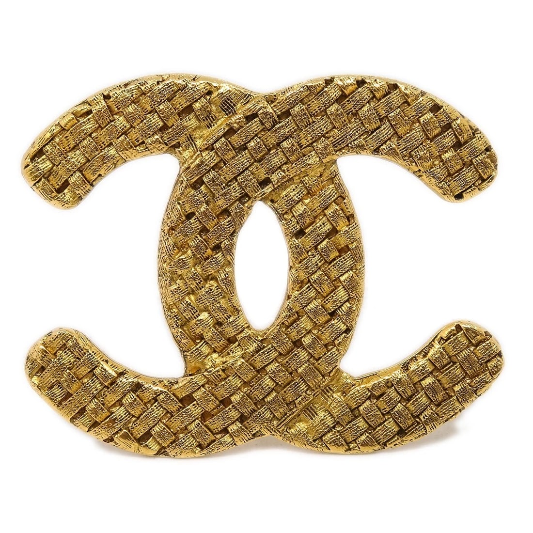 CHANEL CC BROOCH PIN GOLD: Chanel CC Brooch Pin Gold Brand: CHANEL Type/Style: Brooch Material: Gold-plated, Color: Gold Size: W 4.5 x H 3.5 cm Accessories: None Accessories Notice: When purchasing pre-owned goods,