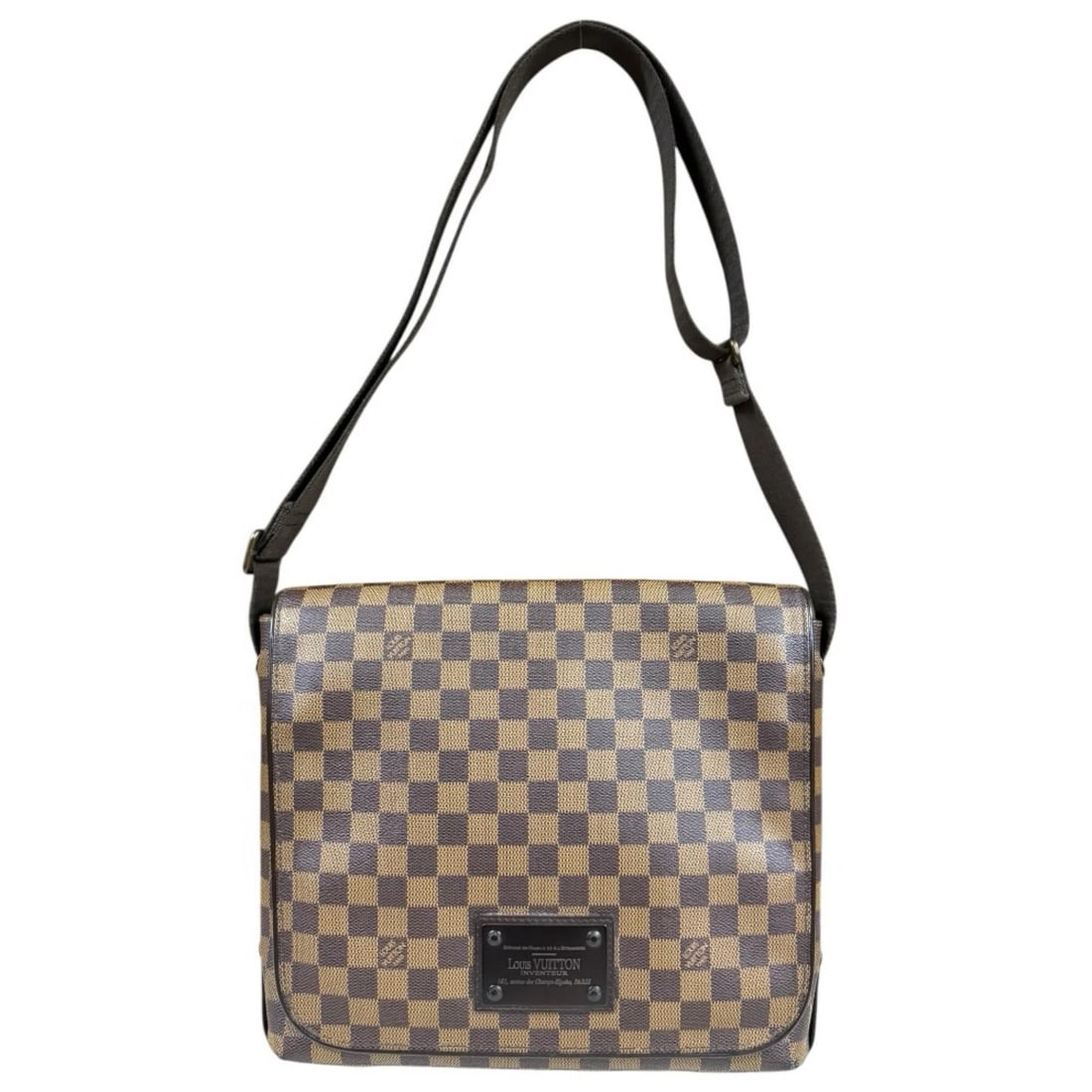 LOUIS VUITTON SHOULDER BAG CROSS BODY: LOUIS VUITTON Shoulder Bag Cross Body Brand: LOUIS VUITTON Type: Shoulder Bag Material/Exterior Material: Damier canvas Color/Exterior Color: Brown Size: W13.0 x H11.0 x D3.9inch