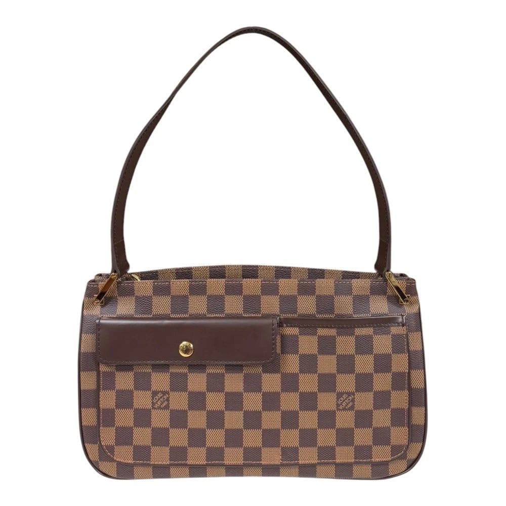 LOUIS VUITTON SHOULDER BAG DAMIER CANVAS: LOUIS VUITTON Shoulder Bag Damier canvas Brand: LOUIS VUITTON Type: Shoulder Bag Material/Exterior Material: Damier canvas Color/Exterior Color: Brown Size: W12.4 x H7.1 x D2.8inch