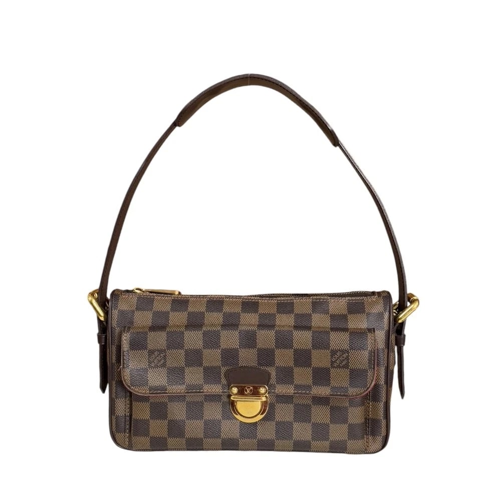 LOUIS VUITTON SHOULDER BAG DAMIER CANVAS: LOUIS VUITTON Shoulder Bag Damier canvas Brand: LOUIS VUITTON Type: Shoulder Bag Material/Exterior Material: Damier canvas Color/Exterior Color: Brown Size: W10.0 x H5.5 x D3.1inch