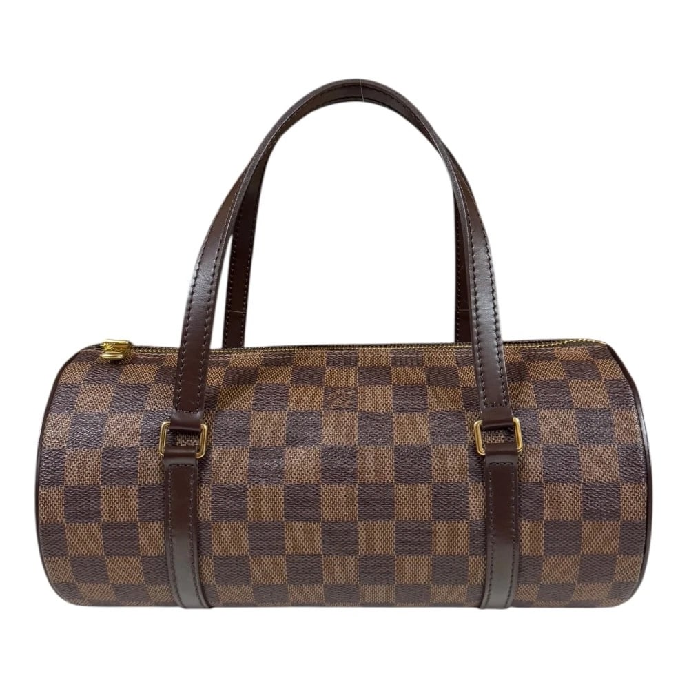 LOUIS VUITTON HANDBAG DAMIER CANVAS: LOUIS VUITTON Handbag Damier canvas Brand: LOUIS VUITTON Type: Handbag Material/Exterior Material: Damier canvas Color/Exterior Color: Brown Size: W10.8 x H5.1 x D5.1inch Handle:15.7inch 