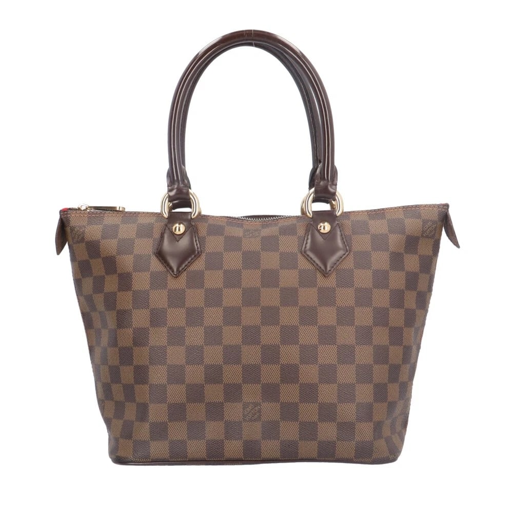 LOUIS VUITTON HANDBAG DAMIER CANVAS SALEYA PM: LOUIS VUITTON Handbag Damier canvas Saleya PM Brand: LOUIS VUITTON Type: Handbag Material/Exterior Material: Damier canvas Color/Exterior Color: Brown Size: W10.0 x H9.1 x D5.7inch