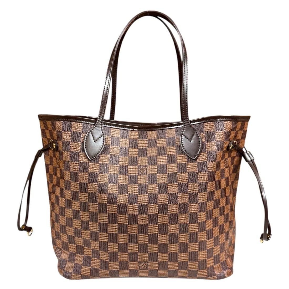 LOUIS VUITTON TOTE BAG DAMIER CANVAS: LOUIS VUITTON Tote Bag Damier canvas Brand: LOUIS VUITTON Type: Tote Bag Material/Exterior Material: Damier canvas Color/Exterior Color: Brown Size: W12.6 x H11.2 x D6.3inch Handle:18.9inch 