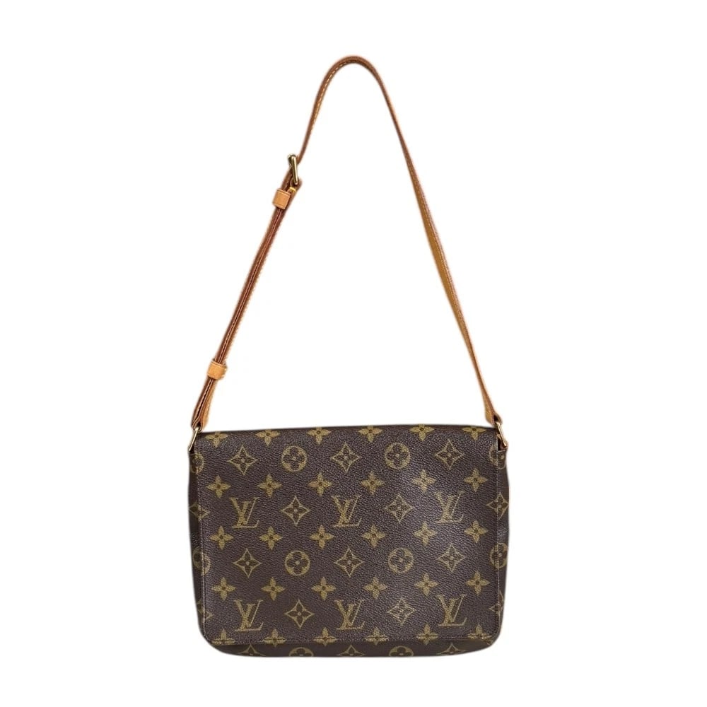 LOUIS VUITTON SHOULDER BAG MONOGRAM: LOUIS VUITTON Shoulder Bag Monogram Brand: LOUIS VUITTON Type: Shoulder Bag Material/Exterior Material: Monogram canvas Color/Exterior Color: Brown Size: W10.4 x H7.1 x D1.6inch Shoulder:23.6inch