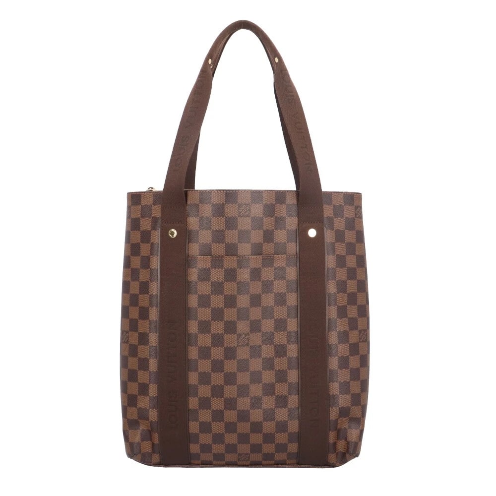 LOUIS VUITTON TOTE BAG DAMIER CANVAS: LOUIS VUITTON Tote Bag Damier canvas Brand: LOUIS VUITTON Type: Tote Bag Material/Exterior Material: Damier canvas Color/Exterior Color: Brown Size: W12.6 x H13.8 x D4.3inch Handle:20.9inch 