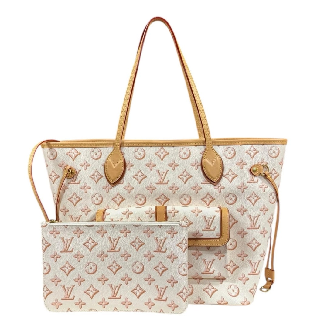 LOUIS VUITTON TOTE BAG PVC: LOUIS VUITTON Tote Bag PVC Brand: LOUIS VUITTON Type: Tote Bag Material/Exterior Material: PVC Color/Exterior Color: beige / Ivory Size: W12.2 x H11.0 x D5.9inch Shoulder:19.7inch 