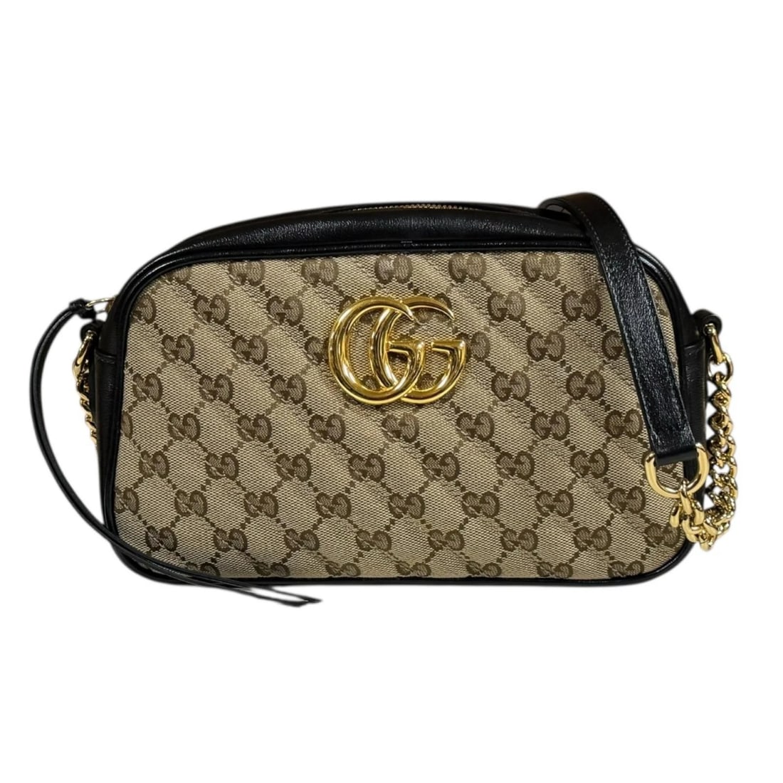 GUCCI SHOULDER BAG CROSS BODY GG CANVAS: GUCCI Shoulder Bag Cross Body GG canvas Brand: GUCCI Type: Shoulder Bag Material/Exterior Material: GG canvas Color/Exterior Color: Brown / black Size: W9.4 x H5.5 x D2.8inch Shoulder:51.2inch Ac