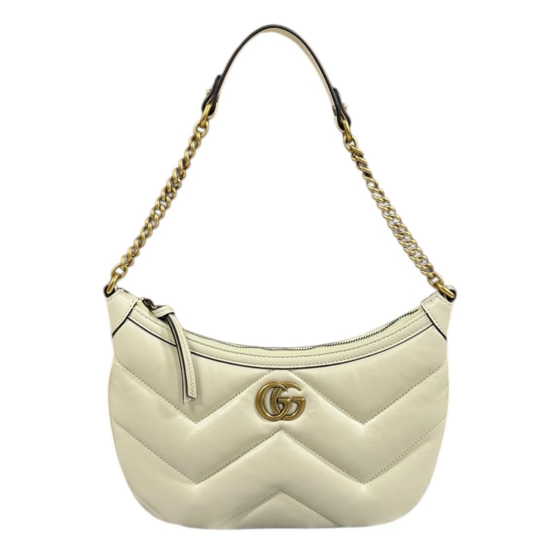GUCCI SHOULDER BAG LEATHER SMALL SHOULDER BAG: GUCCI Shoulder Bag leather Small Shoulder Bag Brand: GUCCI Type: Shoulder Bag Material/Exterior Material: leather Color/Exterior Color: white Size: W7.9 x H7.1 x D0.8inch Shoulder:17.7inch 
