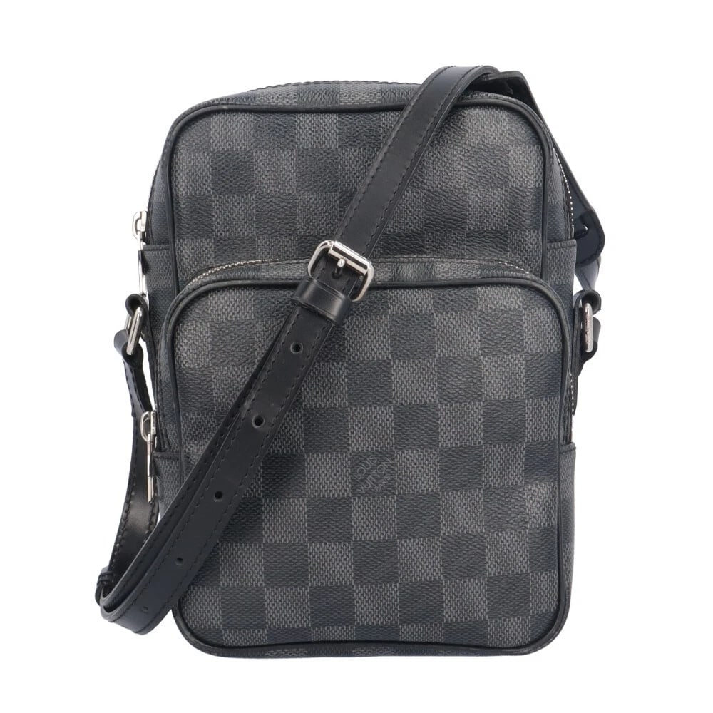 LOUIS VUITTON SHOULDER BAG CROSS BODY: LOUIS VUITTON Shoulder Bag Cross Body Brand: LOUIS VUITTON Type: Shoulder Bag Material/Exterior Material: Damier Grafitto Canvas Color/Exterior Color: black / gray Size: W5.9 x H8.3 x D3.9inch