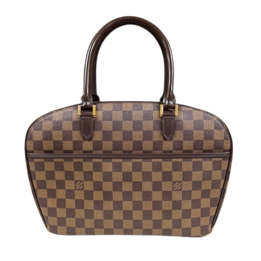 LOUIS VUITTON HANDBAG DAMIER CANVAS: LOUIS VUITTON Handbag Damier canvas Brand: LOUIS VUITTON Type: Handbag Material/Exterior Material: Damier canvas Color/Exterior Color: Brown Size: W13.6 x H9.4 x D3.7inch Handle:15.0inch 