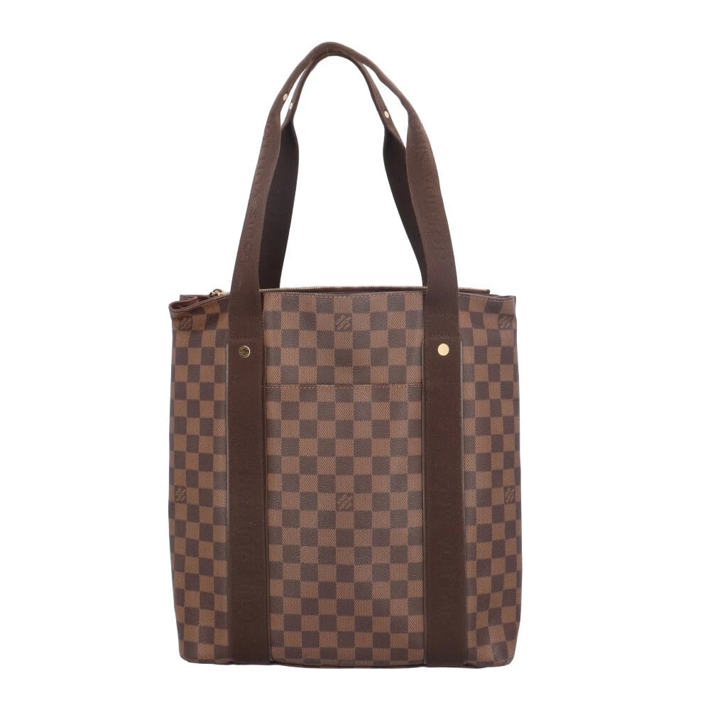 LOUIS VUITTON TOTE BAG DAMIER CANVAS: LOUIS VUITTON Tote Bag Damier canvas Brand: LOUIS VUITTON Type: Tote Bag Material/Exterior Material: Damier canvas Color/Exterior Color: Brown Size: W12.6 x H13.8 x D4.7inch Shoulder:21.7inch 