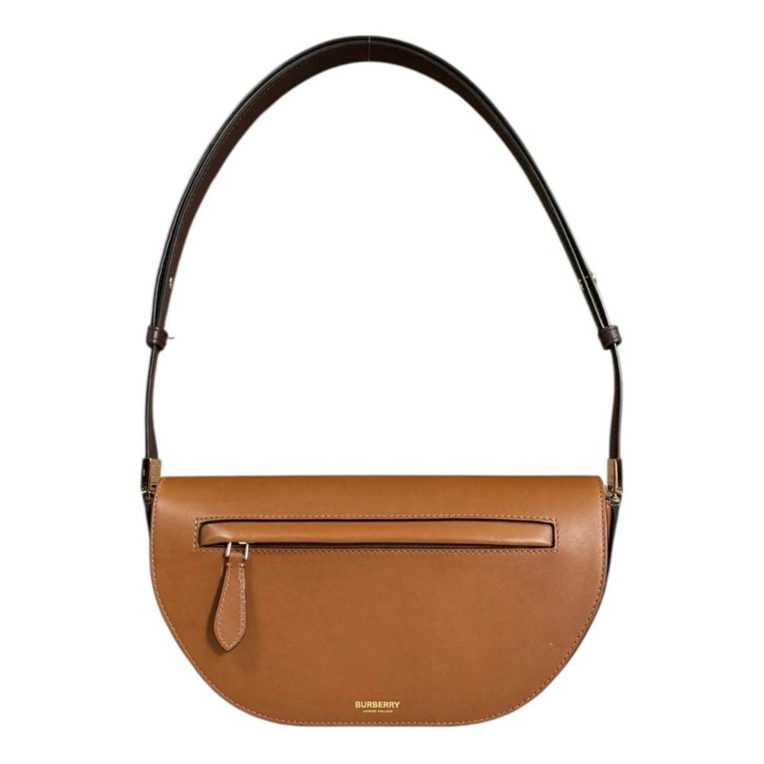 BURBERRY SHOULDER BAG LEATHER OLYMPIA: BURBERRY Shoulder Bag leather Olympia Brand: BURBERRY Type: Shoulder Bag Material/Exterior Material: leather Color/Exterior Color: Brown Size: W10.2 x H5.9 x D2.2inch Shoulder:26.4inch 