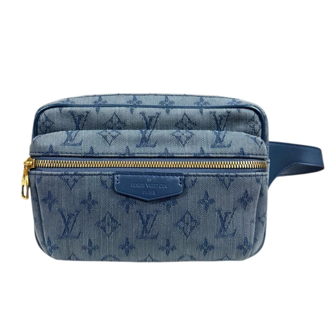 LOUIS VUITTON SLING BAG MONOGRAM: LOUIS VUITTON Sling Bag Monogram Brand: LOUIS VUITTON Type: Sling Bag Material/Exterior Material: Monogram denim Color/Exterior Color: blue Size: W8.7 x H5.9 x D3.0inch Accessories: None