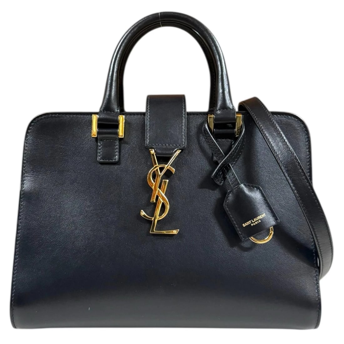 SAINT LAURENT SHOULDER BAG CROSS BODY: SAINT LAURENT Shoulder Bag Cross Body Brand: SAINT LAURENT Type: Shoulder Bag Material/Exterior Material: leather Color/Exterior Color: black Size: W10.2 x H7.1 x D5.1inch Handle:9.8inch