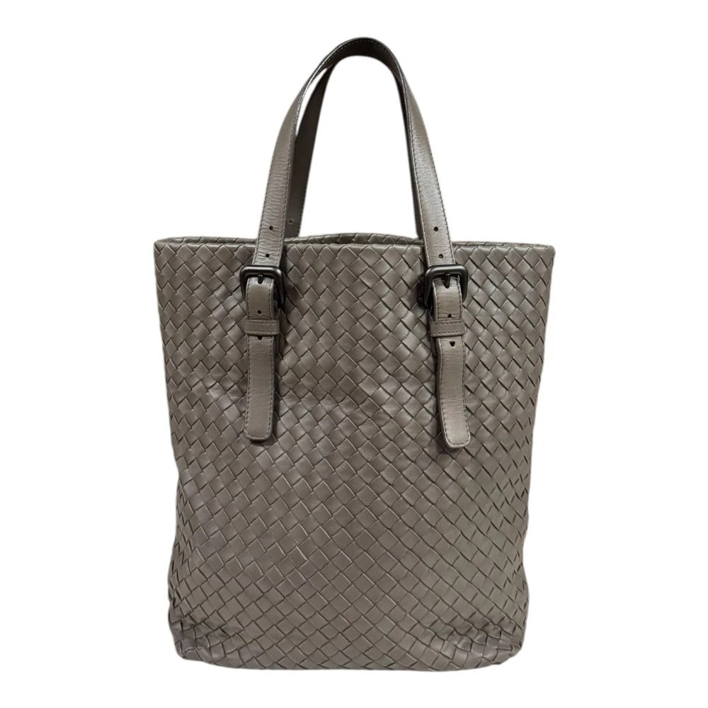 BOTTEGAVENETA TOTE BAG LEATHER INTRECCIATO: BOTTEGAVENETA Tote Bag leather Intrecciato Brand: BOTTEGAVENETA Type: Tote Bag Material/Exterior Material: leather Color/Exterior Color: gray Size: W9.4 x H12.4 x D5.1inch Shoulder:14.2inch 