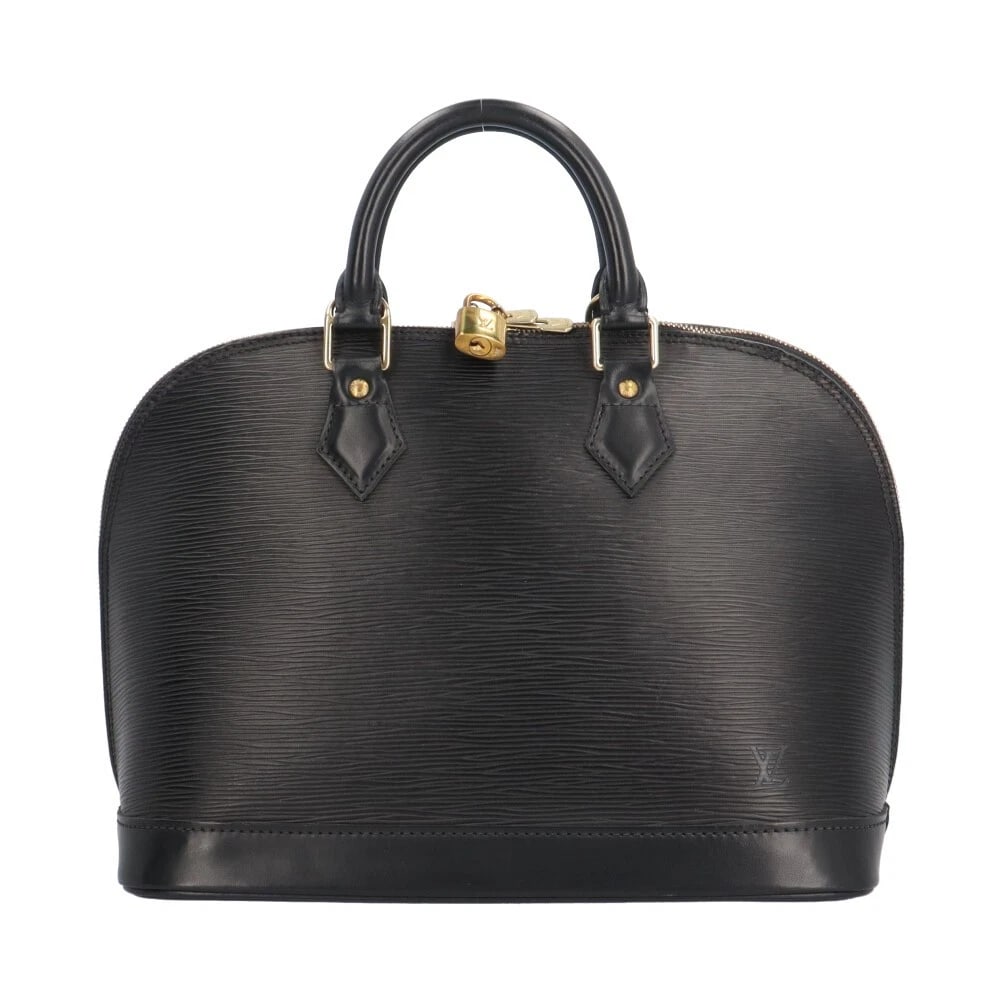 LOUIS VUITTON HANDBAG EPI LEATHER ALMA: LOUIS VUITTON Handbag Epi Leather Alma Brand: LOUIS VUITTON Type: Handbag Material/Exterior Material: Epi Leather Color/Exterior Color: black Size: W12.0 x H9.4 x D6.3inch Handle:9.8inch 