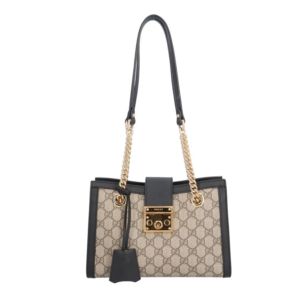 GUCCI SHOULDER BAG GG SUPREME CANVAS: GUCCI Shoulder Bag GG Supreme Canvas Brand: GUCCI Type: Shoulder Bag Material/Exterior Material: GG Supreme Canvas Color/Exterior Color: black Size: W10.0 x H7.1 x D3.9inch Shoulder:27.6inch 
