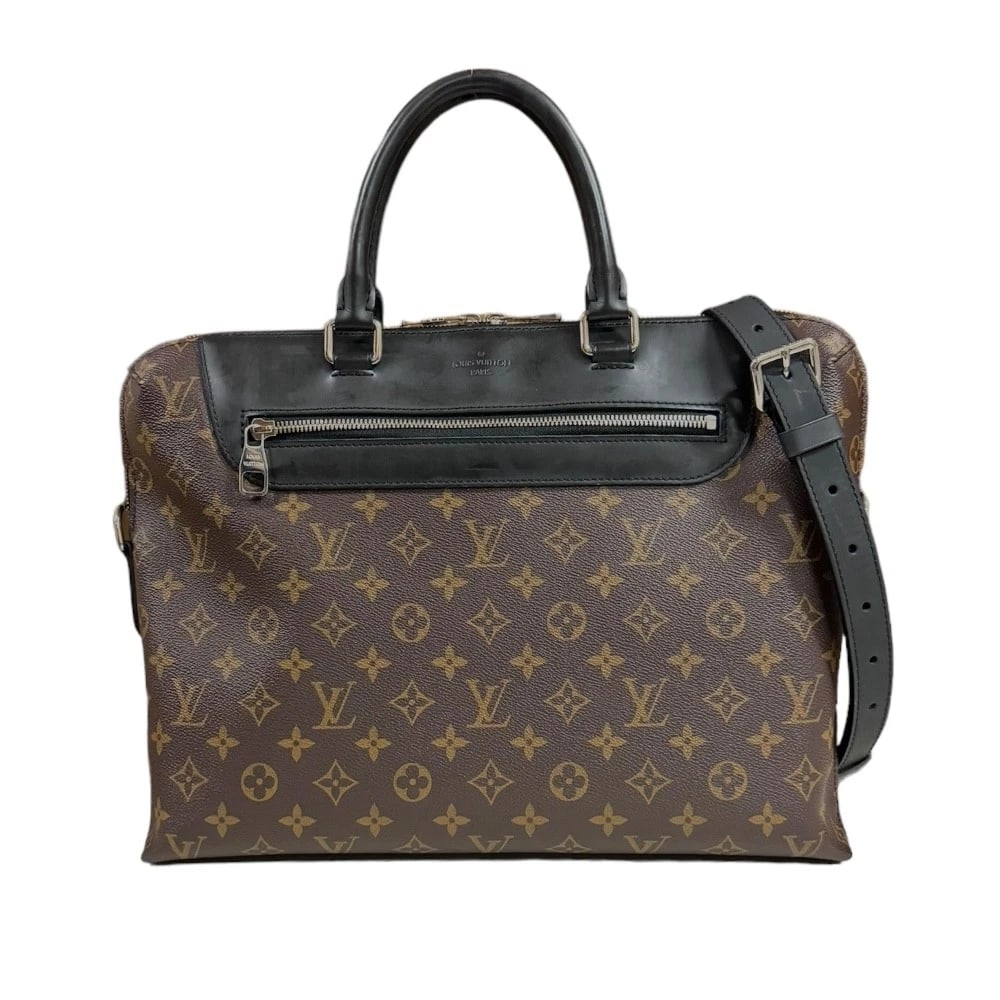 LOUIS VUITTON SHOULDER BAG MONOGRAM: LOUIS VUITTON Shoulder Bag Monogram Brand: LOUIS VUITTON Type: Shoulder Bag Material/Exterior Material: Monogram macacer Color/Exterior Color: Brown / black Size: W14.6 x H10.8 x D2.4inch