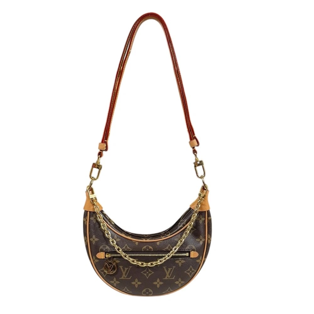 LOUIS VUITTON SHOULDER BAG MONOGRAM: LOUIS VUITTON Shoulder Bag Monogram Brand: LOUIS VUITTON Type: Shoulder Bag Material/Exterior Material: Monogram canvas Color/Exterior Color: Brown Size: W9.4 x H5.1 x D2.6inch Handle:15.7inch Sho