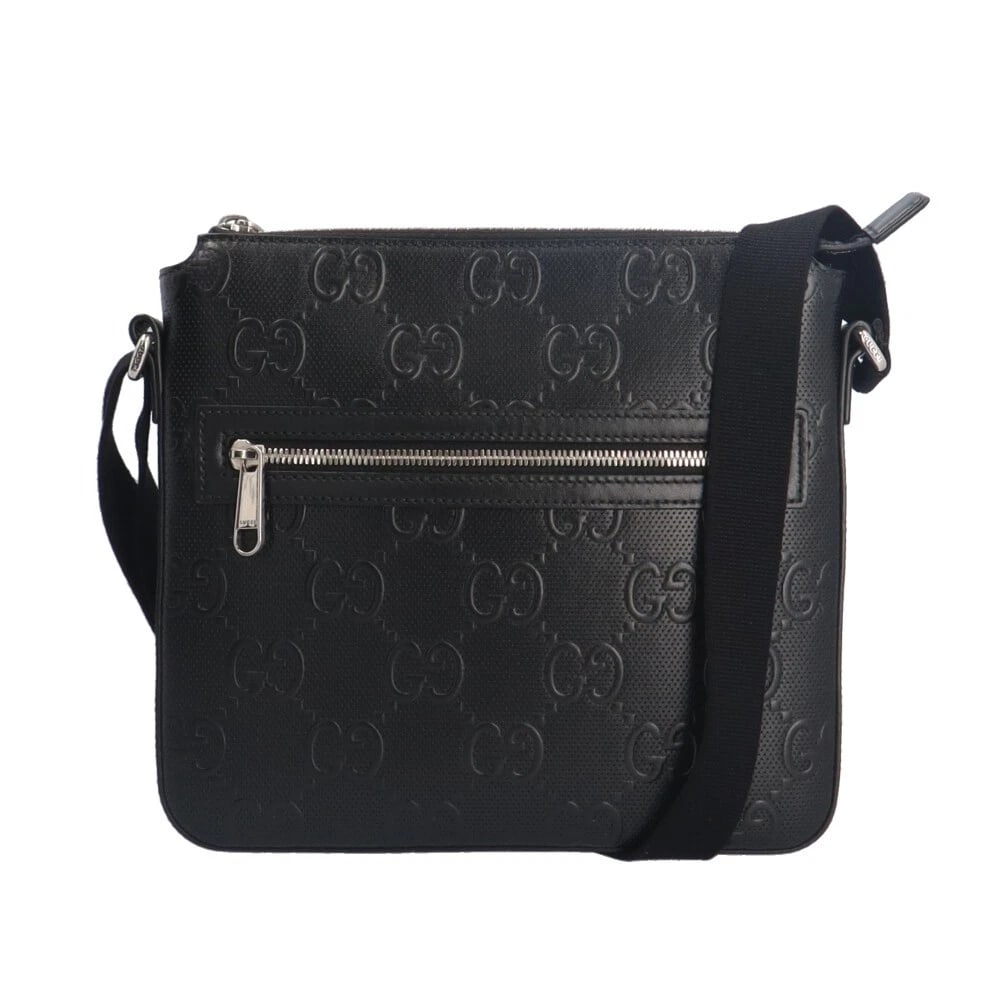 GUCCI SHOULDER BAG CROSS BODY LEATHER: GUCCI Shoulder Bag Cross Body leather Brand: GUCCI Type: Shoulder Bag Material/Exterior Material: leather Color/Exterior Color: black Size: W10.0 x H9.1 x D1.4inch Shoulder:33.1inch 