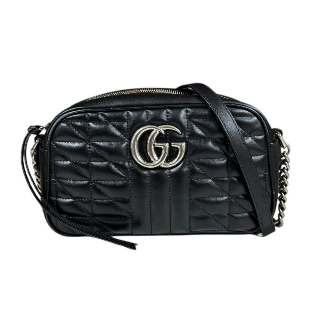 GUCCI SHOULDER BAG CROSS BODY LEATHER: GUCCI Shoulder Bag Cross Body leather Brand: GUCCI Type: Shoulder Bag Material/Exterior Material: leather Color/Exterior Color: black Size: W9.4 x H5.1 x D2.8inch Shoulder:50.0inch 