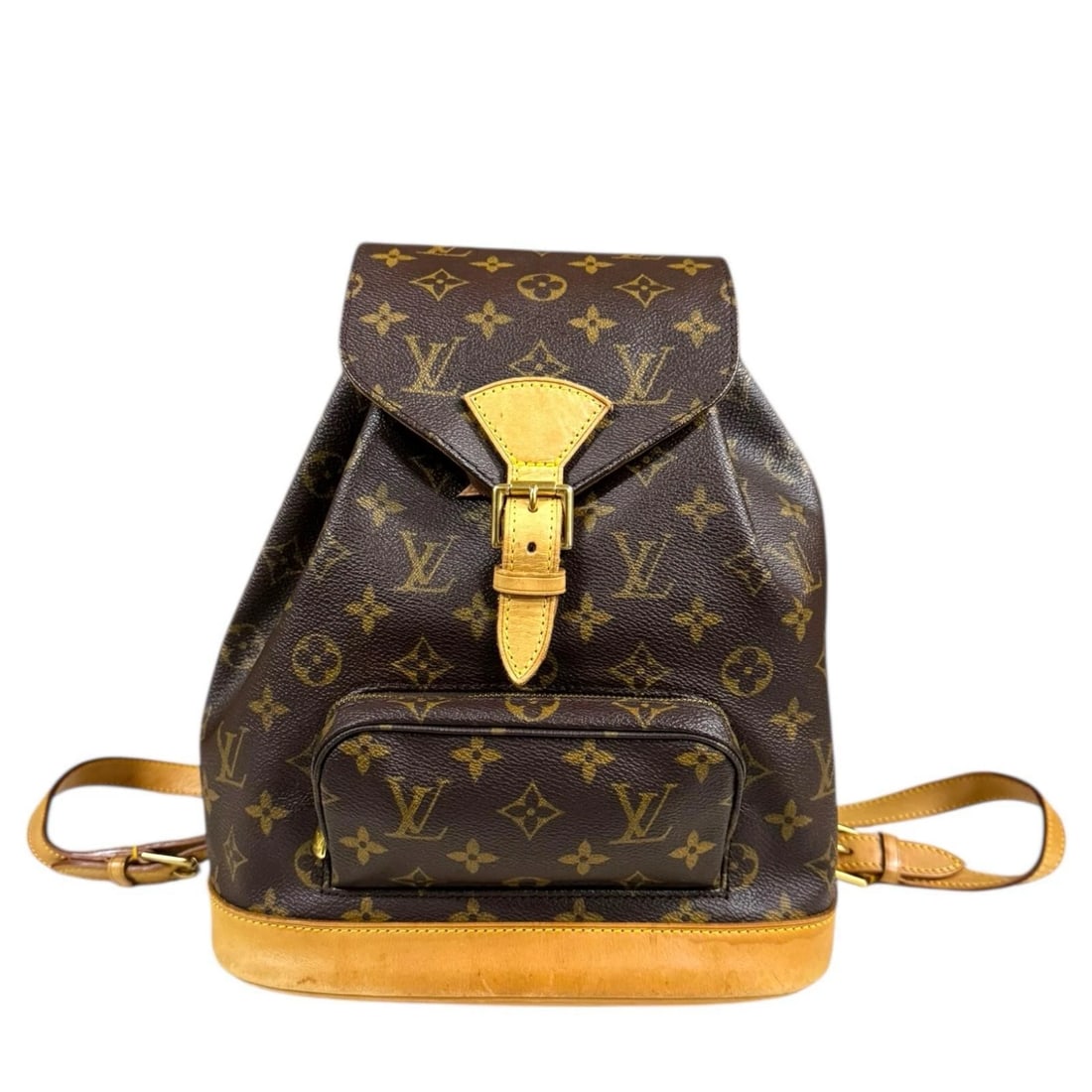 LOUIS VUITTON BACKPACK Â· DAYPACK: LOUIS VUITTON Backpack Â· Daypack Brand: LOUIS VUITTON Type: Backpack Â· Daypack Material/Exterior Material: Monogram canvas Color/Exterior Color: Brown Size: W9.6 x H11.4 x D4.7inch