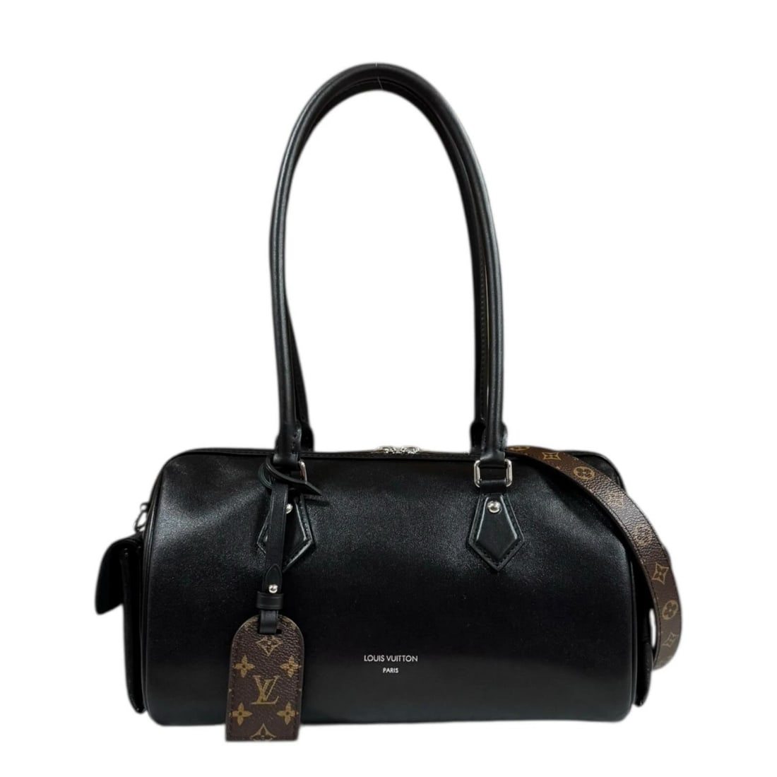 LOUIS VUITTON SHOULDER BAG 2WAY: LOUIS VUITTON Shoulder Bag 2way Brand: LOUIS VUITTON Type: Shoulder Bag Material/Exterior Material: Lamb leather Color/Exterior Color: black / Noir Size: W11.0 x H6.7 x D5.1inch