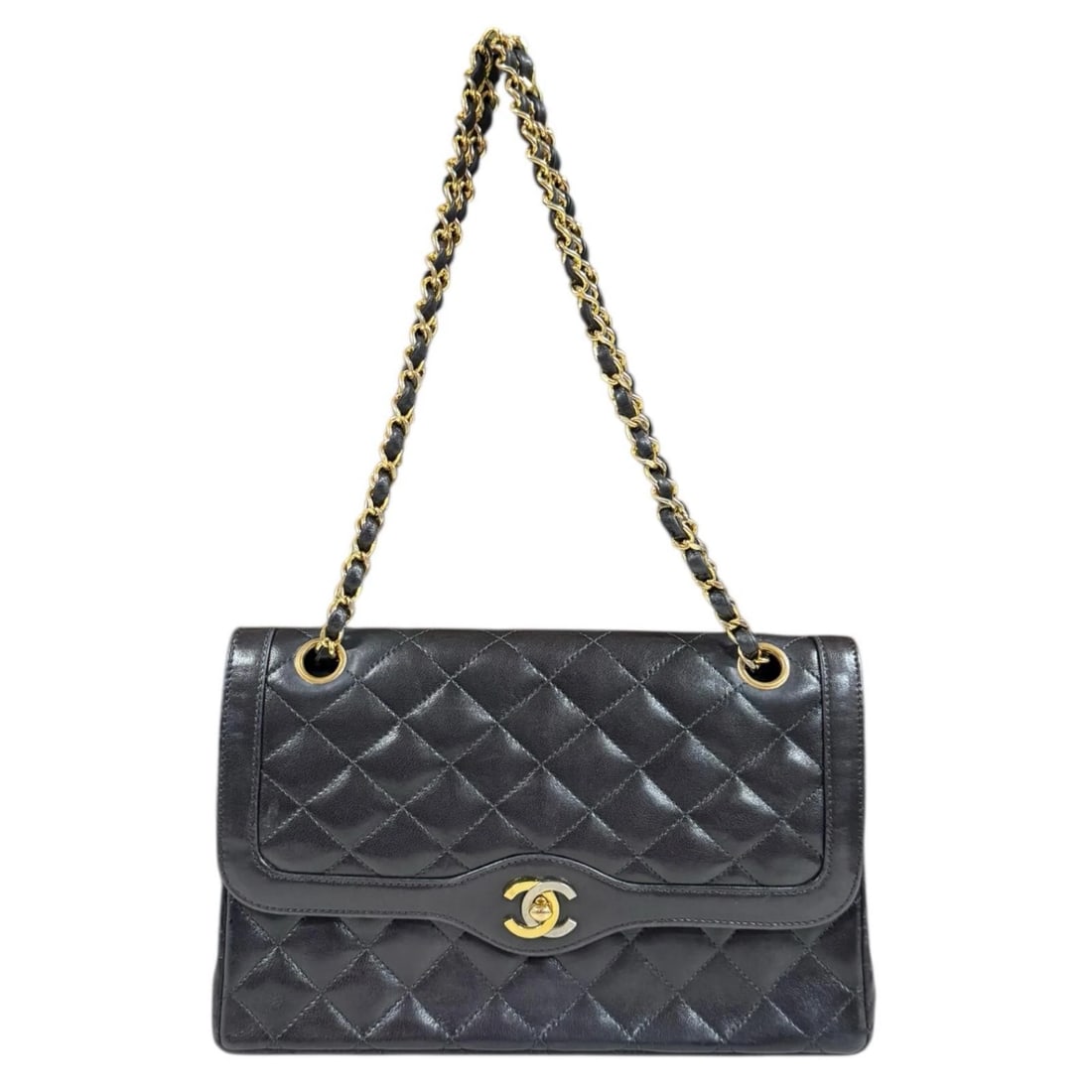 CHANEL PARIS LIMITED SHOULDER BAG: CHANEL Paris limited Shoulder Bag Brand: CHANEL Type: Shoulder Bag Material/Exterior Material: lambskin Color/Exterior Color: black Size: W10.2 x H6.7 x D2.8inch Shoulder:21.3inch 