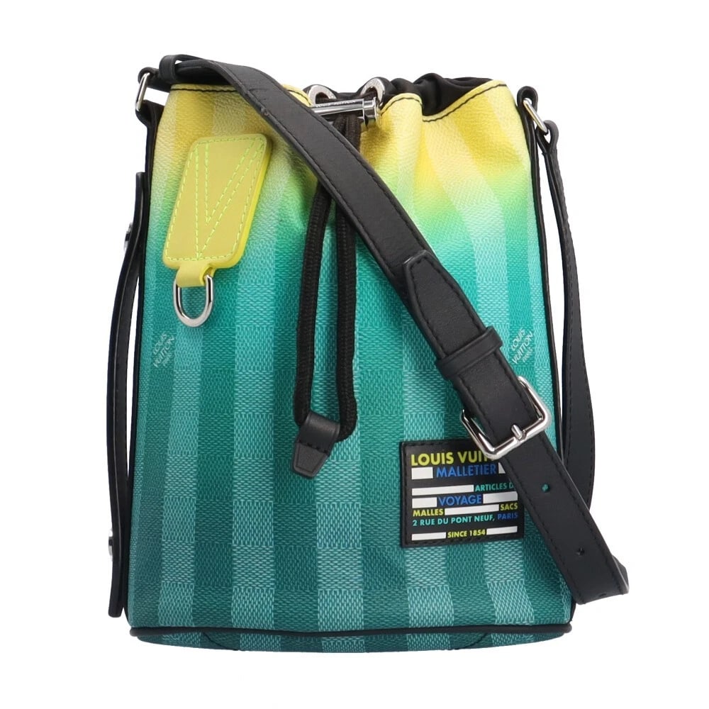 LOUIS VUITTON SHOULDER BAG CROSS BODY: LOUIS VUITTON Shoulder Bag Cross Body Brand: LOUIS VUITTON Type: Shoulder Bag Material/Exterior Material: PVC Color/Exterior Color: green / yellow Size: W7.1 x H8.7 x D3.5inch Handle:5.5inch