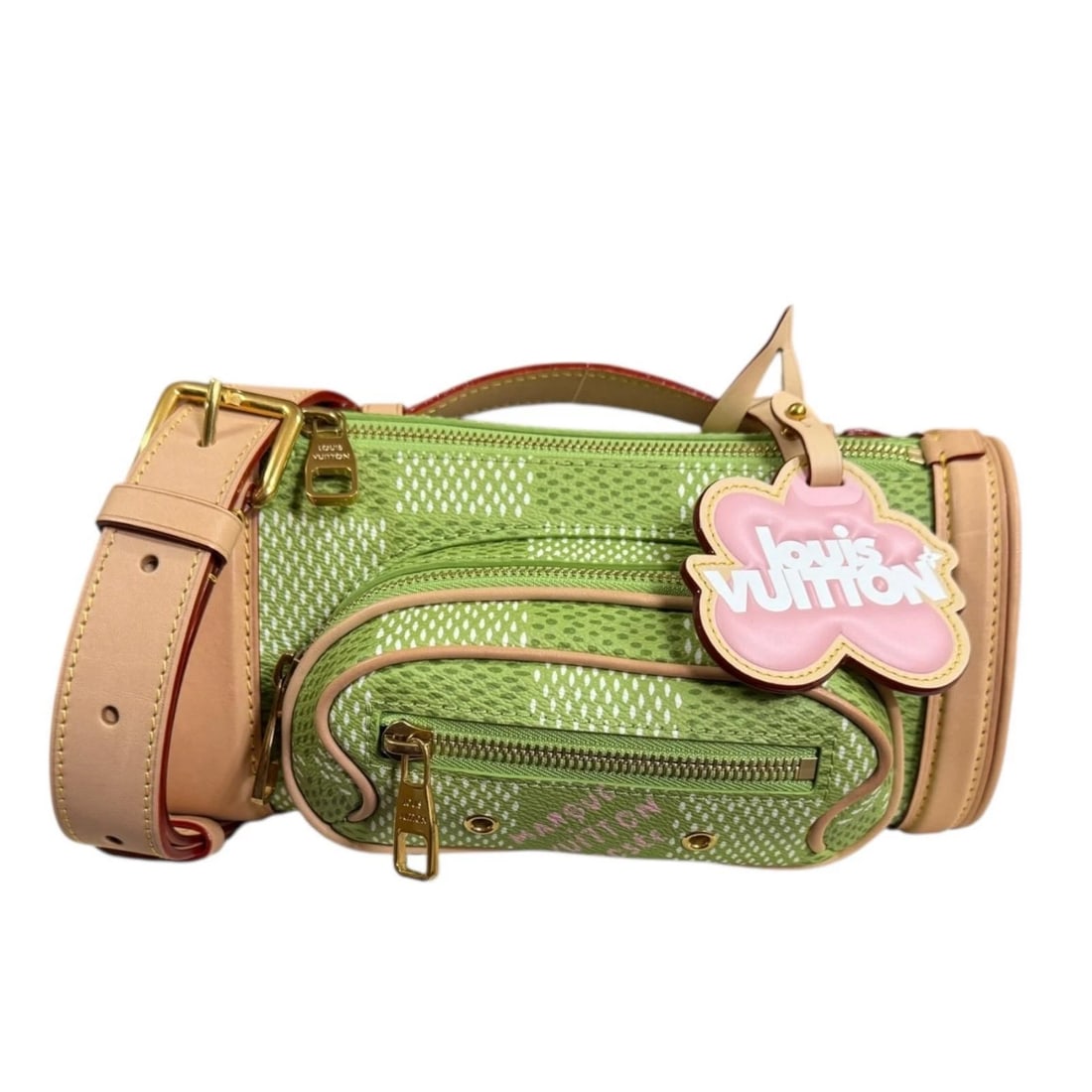 LOUIS VUITTON SHOULDER BAG CROSS BODY: LOUIS VUITTON Shoulder Bag Cross Body Brand: LOUIS VUITTON Type: Shoulder Bag Material/Exterior Material: Damier Golf Canvas Color/Exterior Color: green Size: W10.2 x H4.7 x D3.5inch