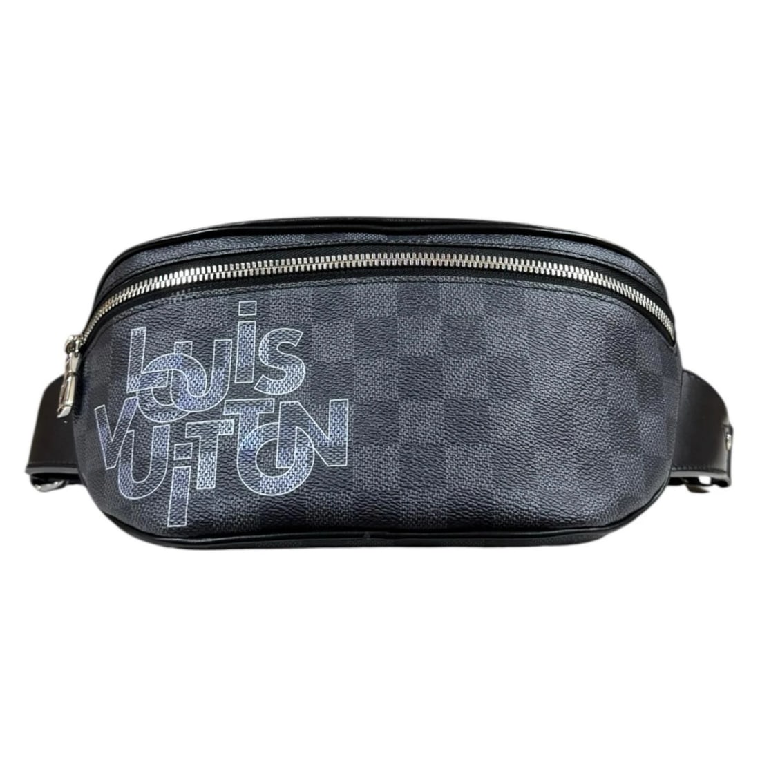 LOUIS VUITTON WAIST BAG DAMIERGRAFITTO CANVAS: LOUIS VUITTON Waist bag DamierGrafitto Canvas Brand: LOUIS VUITTON Type: Waist bag Material/Exterior Material: Damier Grafitto Canvas Color/Exterior Color: black / gray Size: W9.4 x H4.7 x