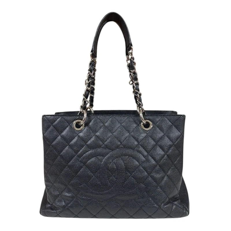 CHANEL TOTE BAG CAVIARSKIN MATRASSE GST TOTE: CHANEL Tote Bag Caviarskin Matrasse GST tote Brand: CHANEL Type: Tote Bag Material/Exterior Material: Caviarskin Color/Exterior Color: black Size: W13.0 x H9.4 x D5.1inch Shoulder:21.3inch 