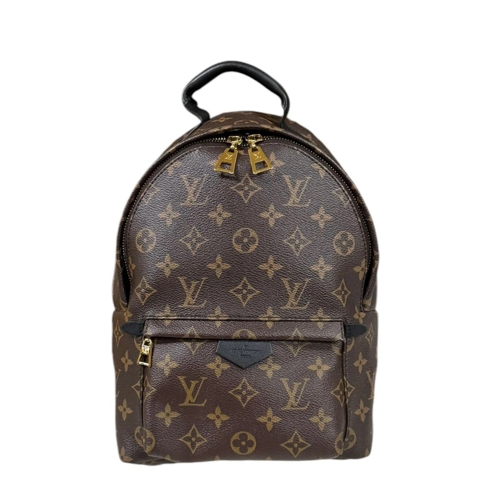 LOUIS VUITTON BACKPACK MONOGRAM CANVAS: LOUIS VUITTON Backpack Monogram canvas Brand: LOUIS VUITTON Type: Backpack Â· Daypack Material/Exterior Material: Monogram canvas Color/Exterior Color: Brown Size: W7.9 x H12.0 x D4.1inch Handle